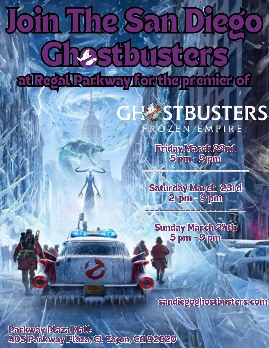 Ghostbusters Frozen Empire Poster